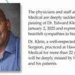 Dr. Edward Klein Obituary; 57-year-old Orthopedic Surgeon From Hawthorne Medical Passed Away